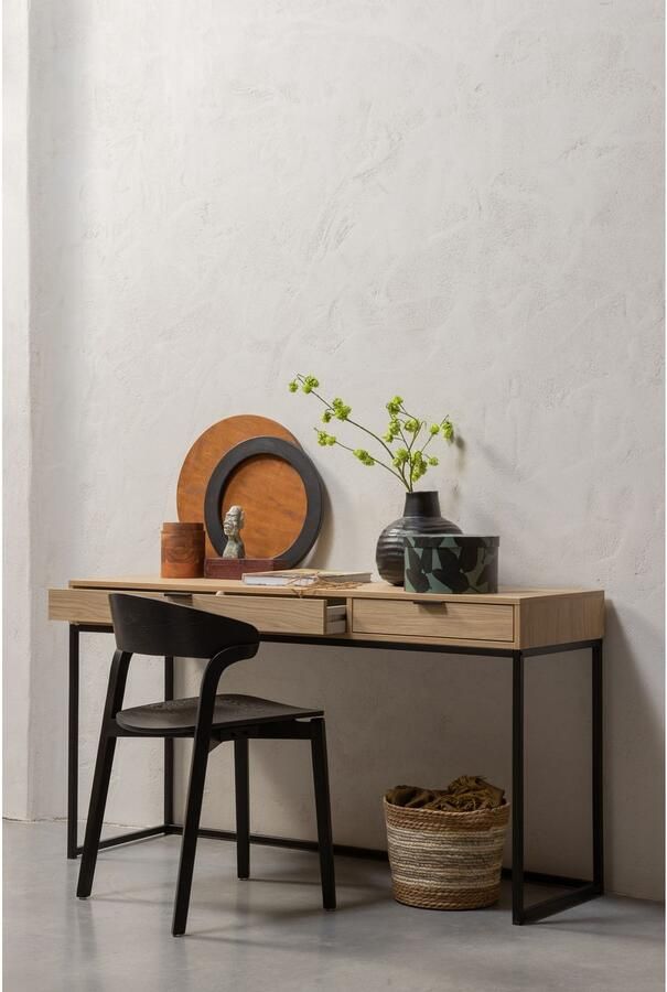 WOOOD Stoel Cras Eetkamerstoel van essenhoutfineer (set 2 stuks) - Foto 4