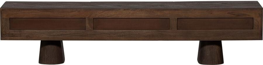 WOOOD Tv-meubel Crumble TV-dressoir van mangohout drie lades h 40 cm x b 180 cm x d 40 cm - Foto 3