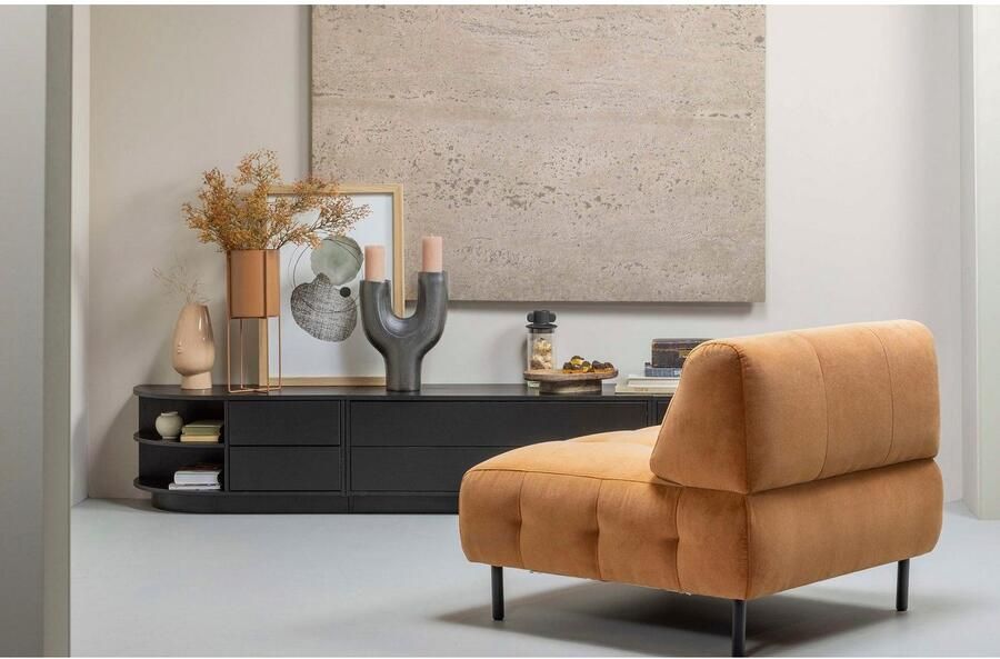 WOOOD Tv-meubel Finca commode met afgerond afsluitend rek met modern push-to-open systeem breedte 78 cm - Foto 18
