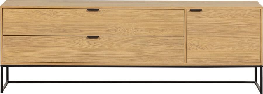 WOOOD Tv-meubel Silas TV-board Commode 2 lades en 1 deur veel opbergruimte breedte 120 of 180 cm - Foto 6