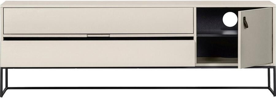 WOOOD Tv-meubel Silas TV-board Commode 2 lades en 1 deur veel opbergruimte breedte 120 of 180 cm - Foto 7