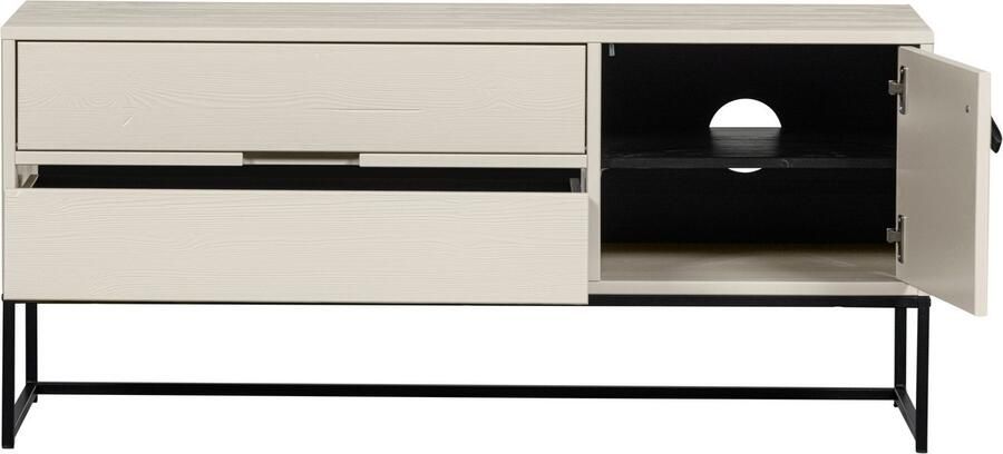 WOOOD Tv-meubel Silas TV-Lowboard Commode 2 lades en 1 deur veel opbergruimte breedte 120 of 180 cm - Foto 5