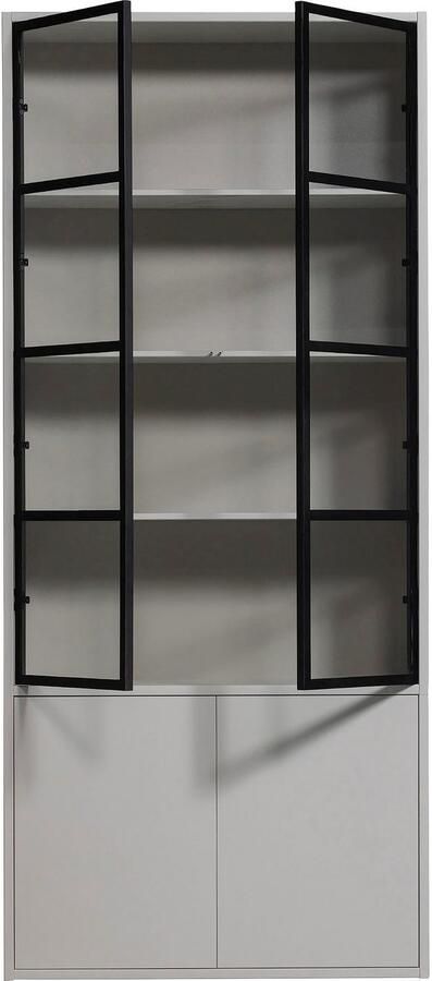 Vtwonen 4-Deurs Vitrinekast Basic Grenen Mist 230x101x40 - Foto 10