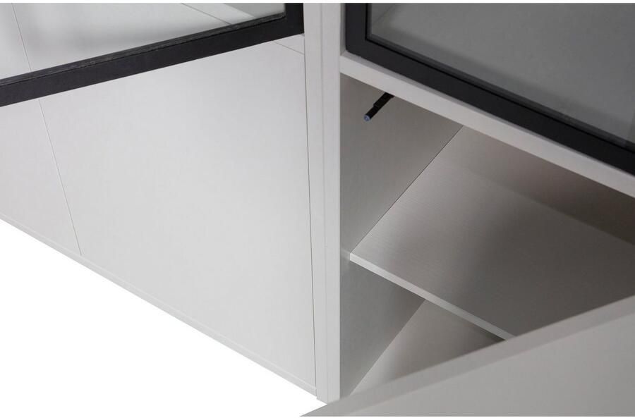 Vtwonen Basic 4-Deurs Vitrinekast Grenen Mist 230x101x40 - Foto 4