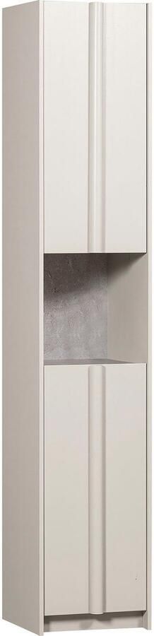 WOOOD Vitrinekast Basu Smalle Hoge kast 2 deuren 1 lade h 210 cm x b 40 cm - Foto 7