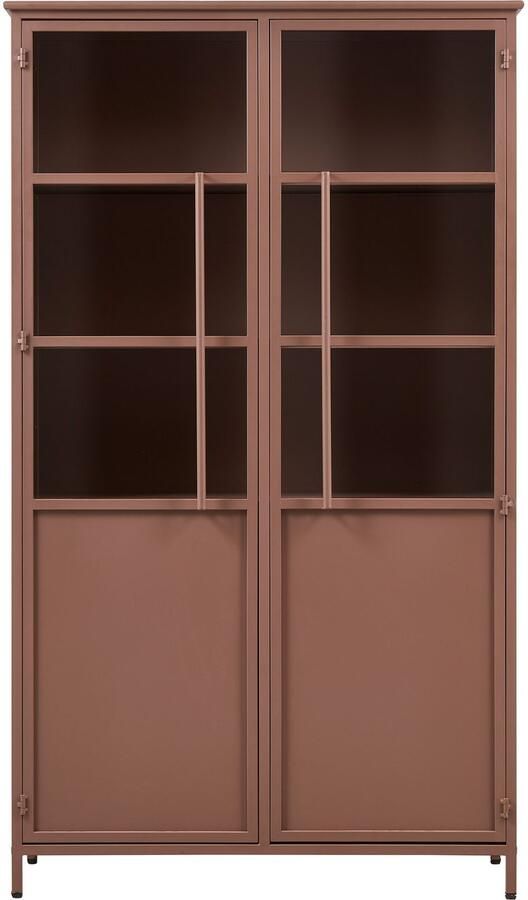 WOOOD Vitrinekast Exhibit met glazen deuren en veel opbergruimte h 170 cm x b 99 cm - Foto 4