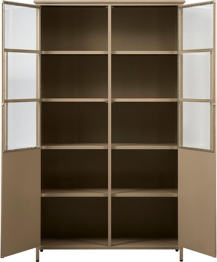 WOOOD Vitrinekast Exhibit met glazen deuren en veel opbergruimte h 170 cm x b 99 cm - Foto 2