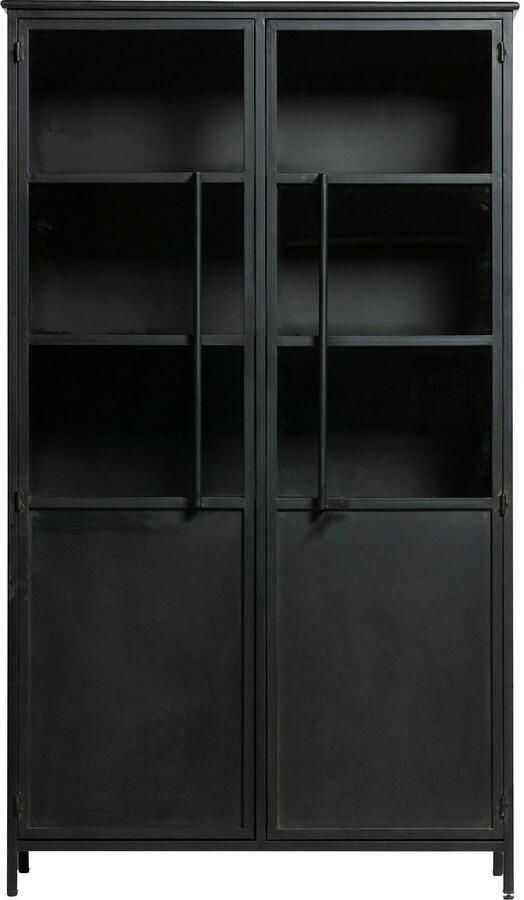 WOOOD Vitrinekast Exhibit met glazen deuren en veel opbergruimte h 170 cm x b 99 cm - Foto 7