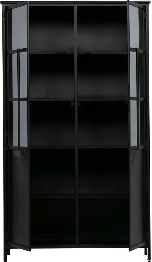 WOOOD Vitrinekast Exhibit met glazen deuren en veel opbergruimte h 170 cm x b 99 cm - Foto 8