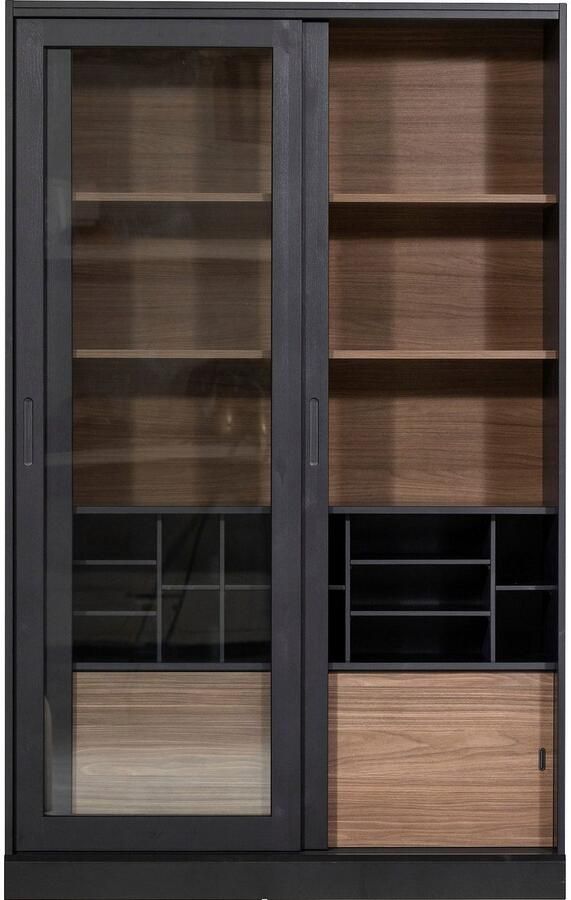 WOOOD Vitrinekast James met glas veel opbergruimte h 200 cm x b 125 cm - Foto 9