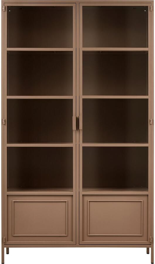 WOOOD Vitrinekast Ronja Halfglazen vitrine van gepoedercoat metaal H 189 cm x B 110 cm - Foto 3
