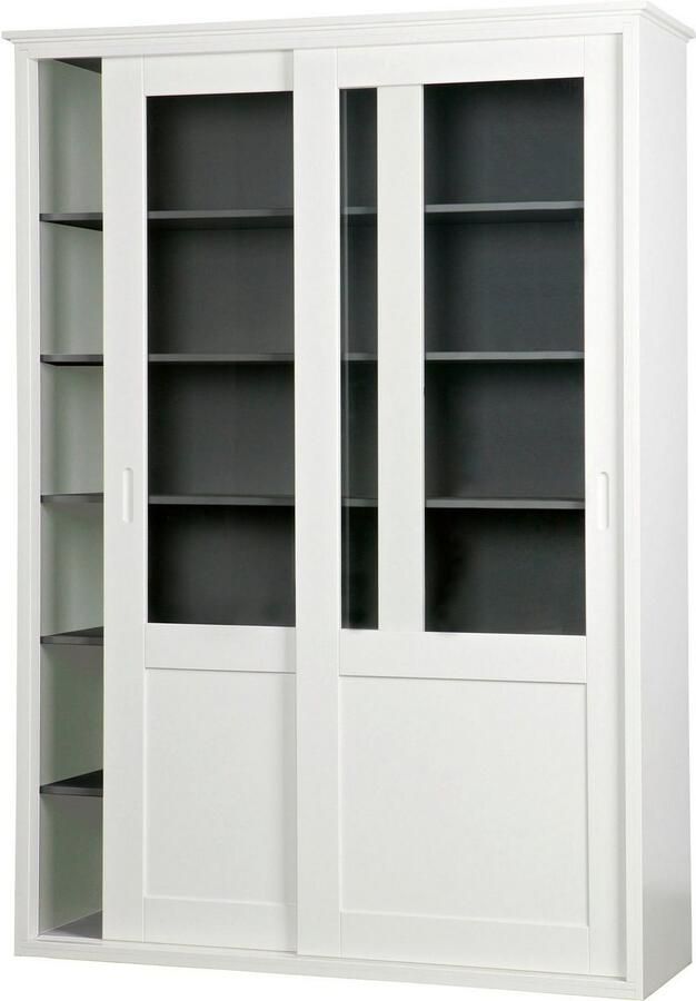 WOOOD Vitrinekast Vince van massief dennenhout breedte 147 cm - Foto 3