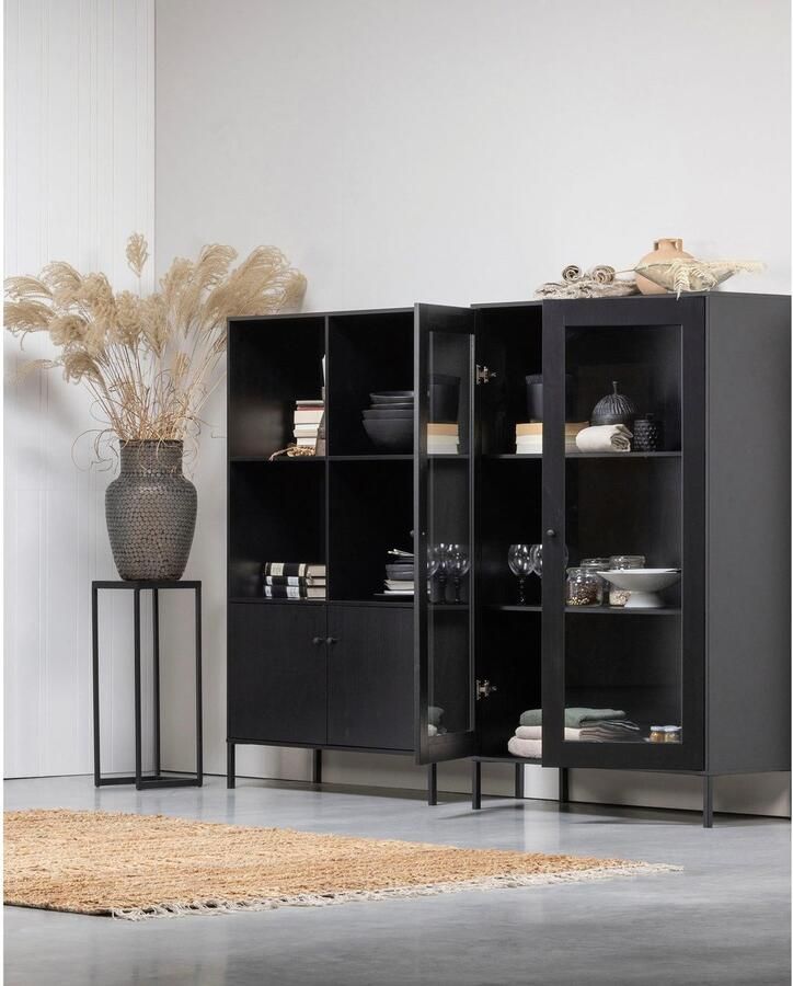 WOOOD Vitrinekast XAM van dennenhout breedte 100 cm - Foto 2