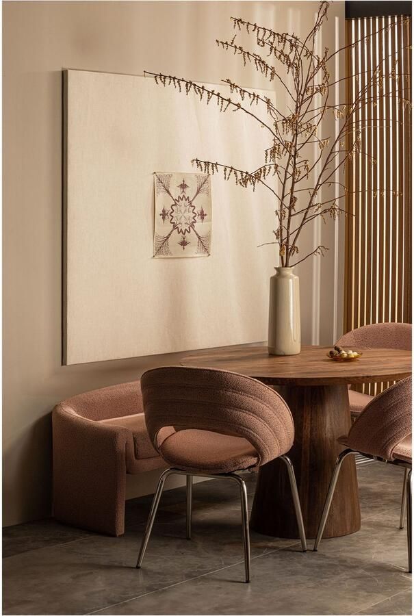 WOOOD Zitbank Zone Eetkamerbank grof geweven stof breedte 160 cm - Foto 10