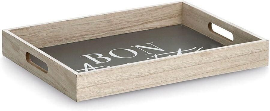 Zeller Present Dienblad met opdruk "bon appetit" 2 handgrepen (1-delig) - Foto 3