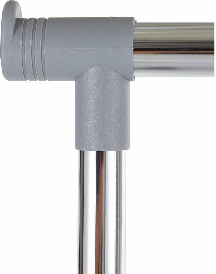 Zeller Mobiel kledingrek verstelbare enkele stang 170 cm