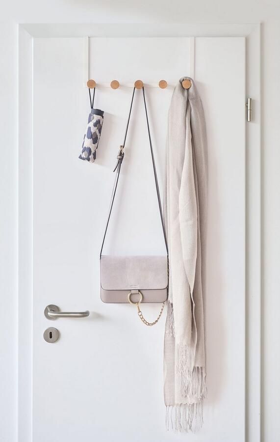 Zeller Present Kapstok Gemaakt van hout en metaal (set 2 stuks) - Foto 2