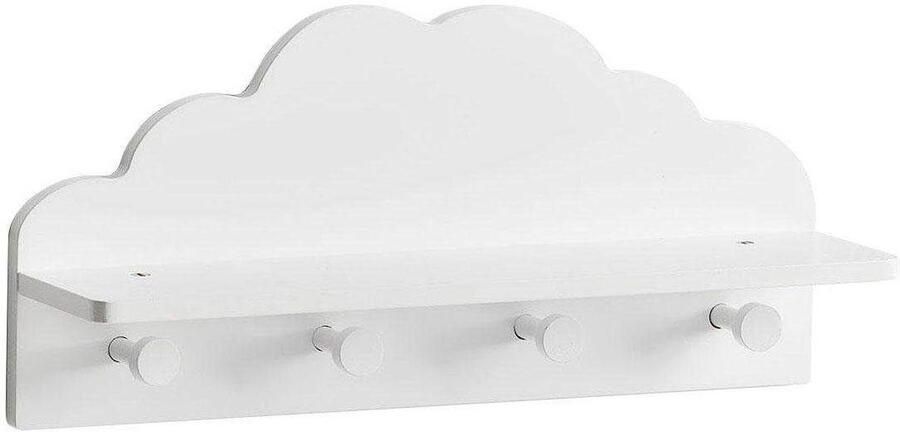 Zeller Present Kapstok Wolk praktische wandgarderobe voor kinderjassen in wolkenontwerp - Foto 3