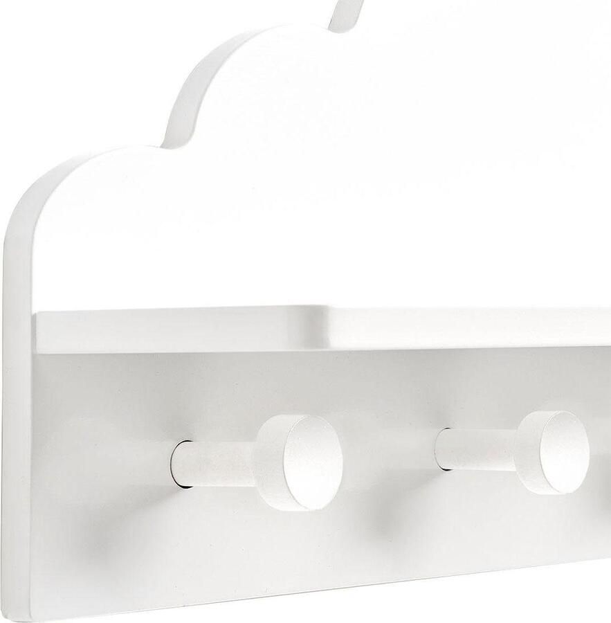 Zeller Present Kapstok Wolk praktische wandgarderobe voor kinderjassen in wolkenontwerp - Foto 2