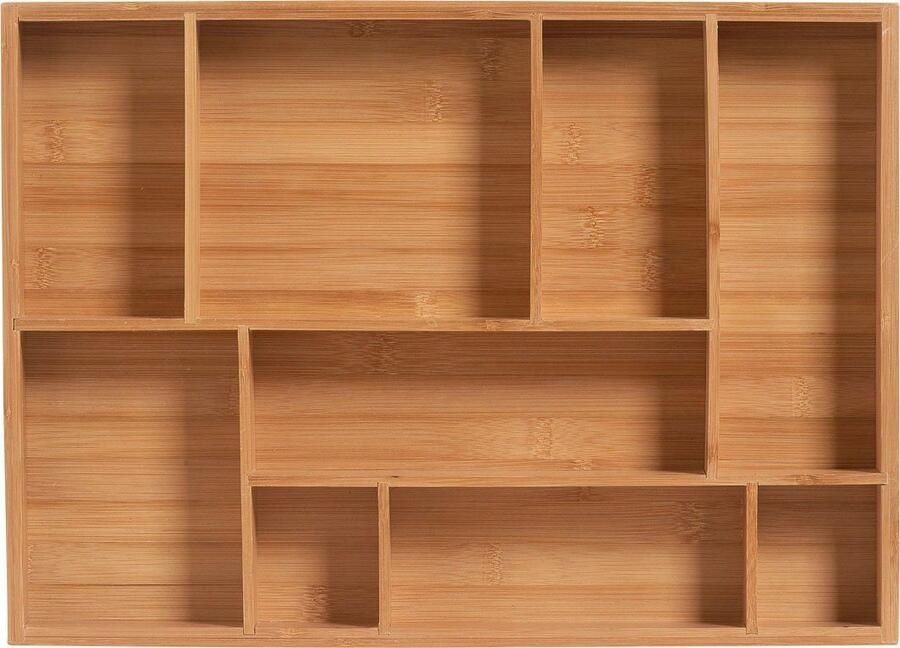 Zeller Present Lade-inzet Bamboo 9 vakken voor voldoende ruimte (1 stuk) - Foto 2