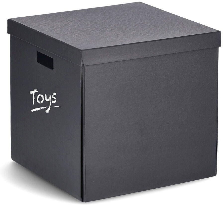 Zeller Present Opbergbox beschrijfbaar gerecycled karton (1 stuk) - Foto 6