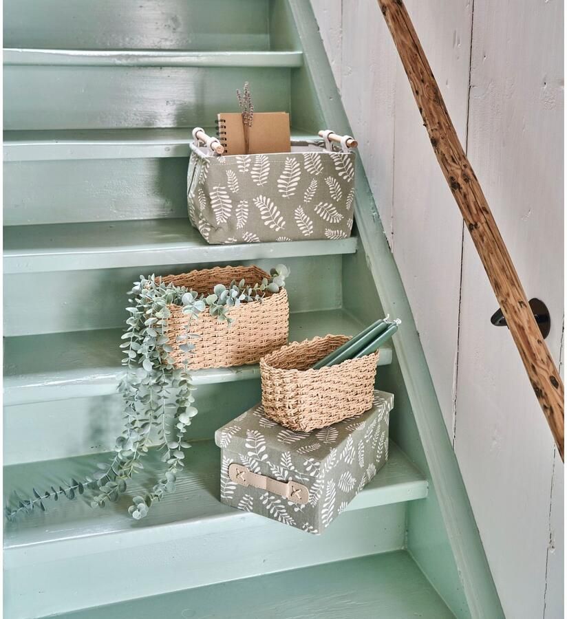 Zeller Present Opbergmand stapelbaar (set 3 stuks)