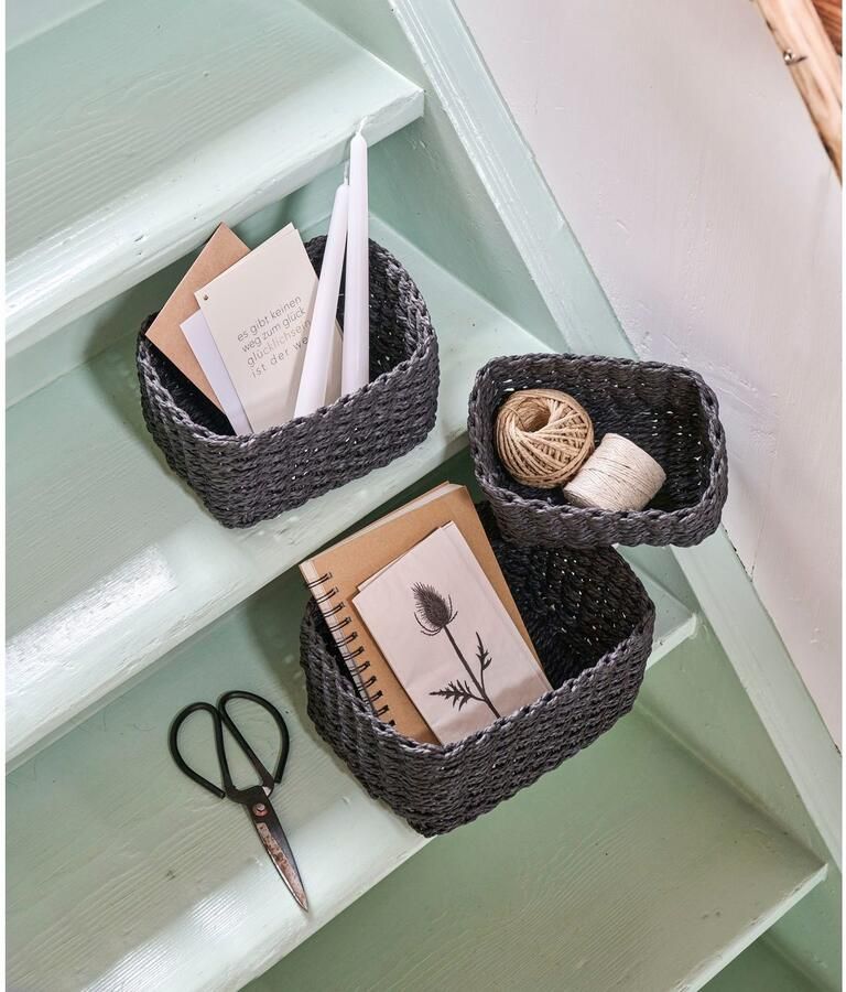 Zeller Present Opbergmand stapelbaar (set 3 stuks) - Foto 2