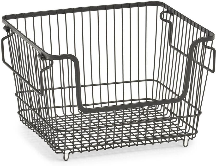 Zeller Present Organizer Opbergmand van metaal stapelbaar (1 stuk) - Foto 2