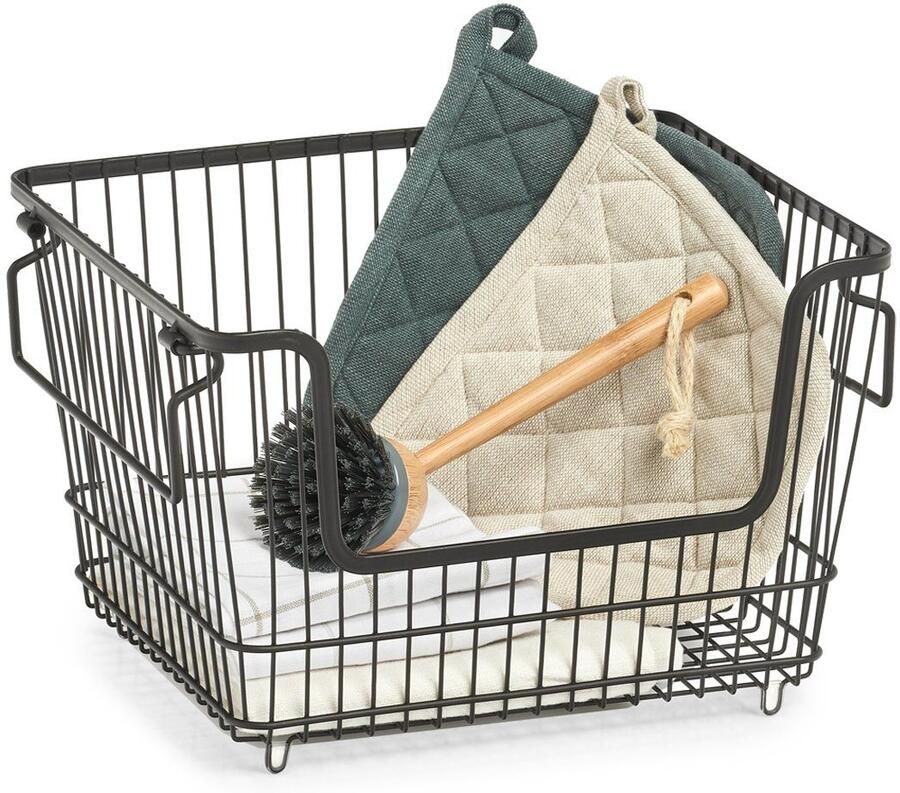 Zeller Present Organizer Opbergmand van metaal stapelbaar (1 stuk)