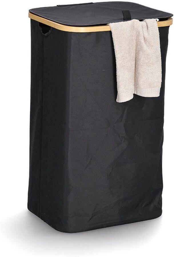 Zeller Present Wasmand Bamboe boog en klittenbandsluiting - Foto 4