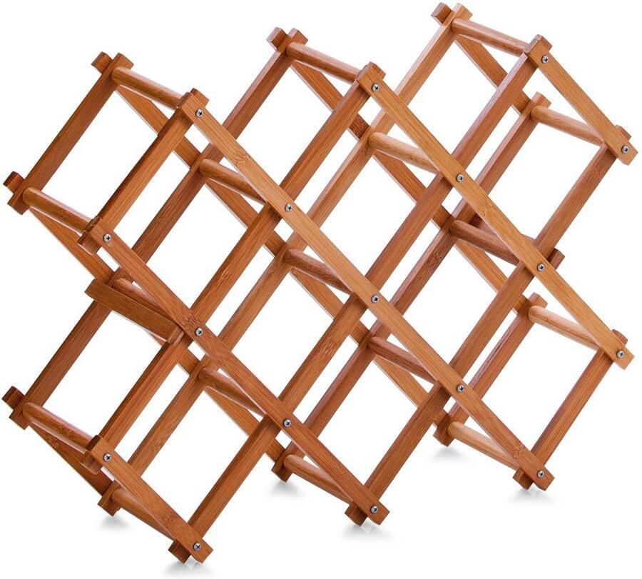 Zeller Present Wijnrek Bamboo van hoogwaardige bamboe