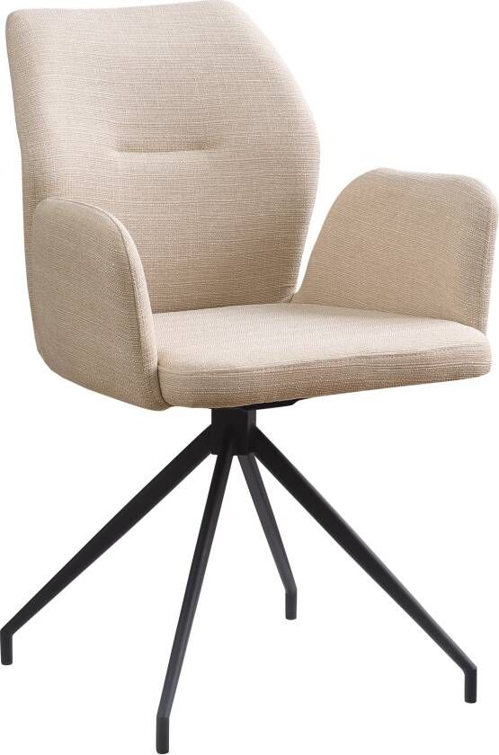 SalesFever Eetkamerstoel Taormina fauteuil Eetkamerstoel met 180° draaifunctie (1 stuk) - Foto 5