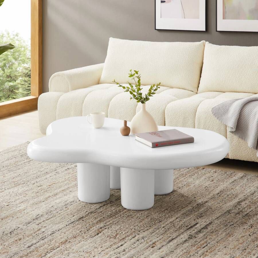 SalesFever Salontafel Couchtisch stilvoll und funktional wolkachtig in stripstijl