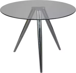 Artistiq Living Artistiq Ronde Glazen Eettafel Shanna 100cm Metaal