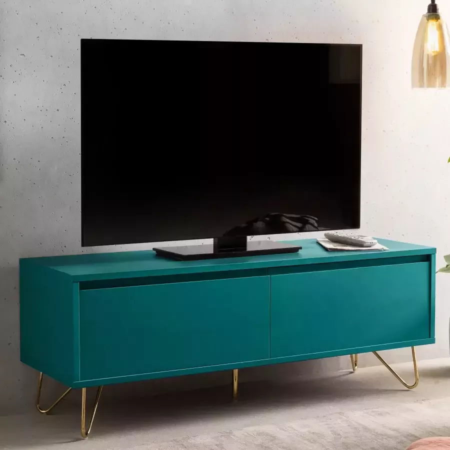 SalesFever Tv-meubel Haarspeld poten modern tv-meubel tv-kast met klepdemper - Foto 1
