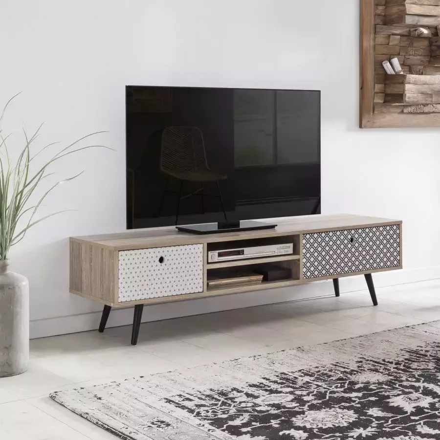 SIT Tv-meubel Mailbox met decor-oppervlakken in scandi look shabby chic vintage