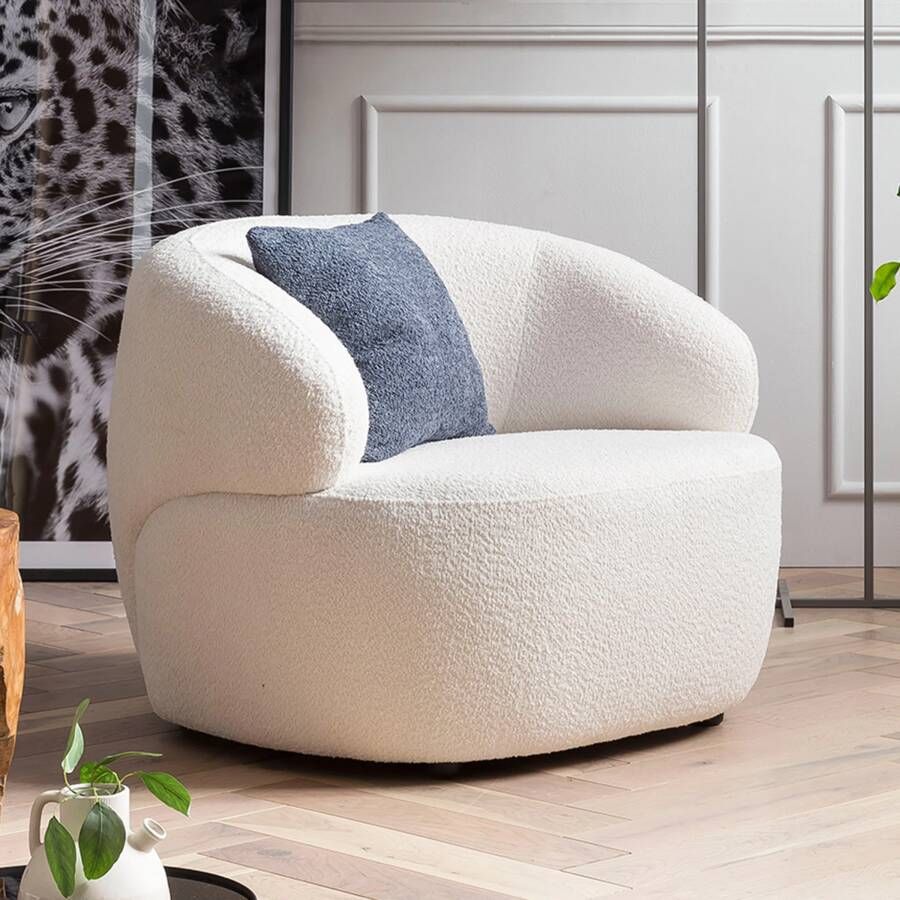 Artistiq Living Fauteuil Rayfield Bouclé Wit