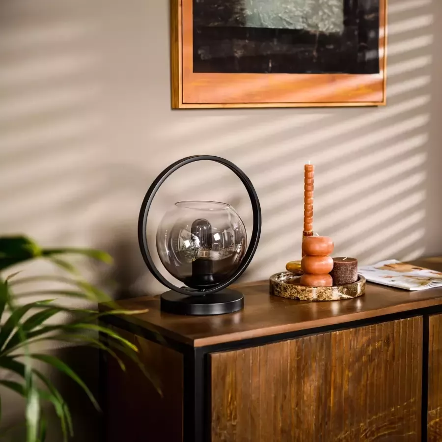 BASE Tafellamp Alphonso 35 cm Smoke