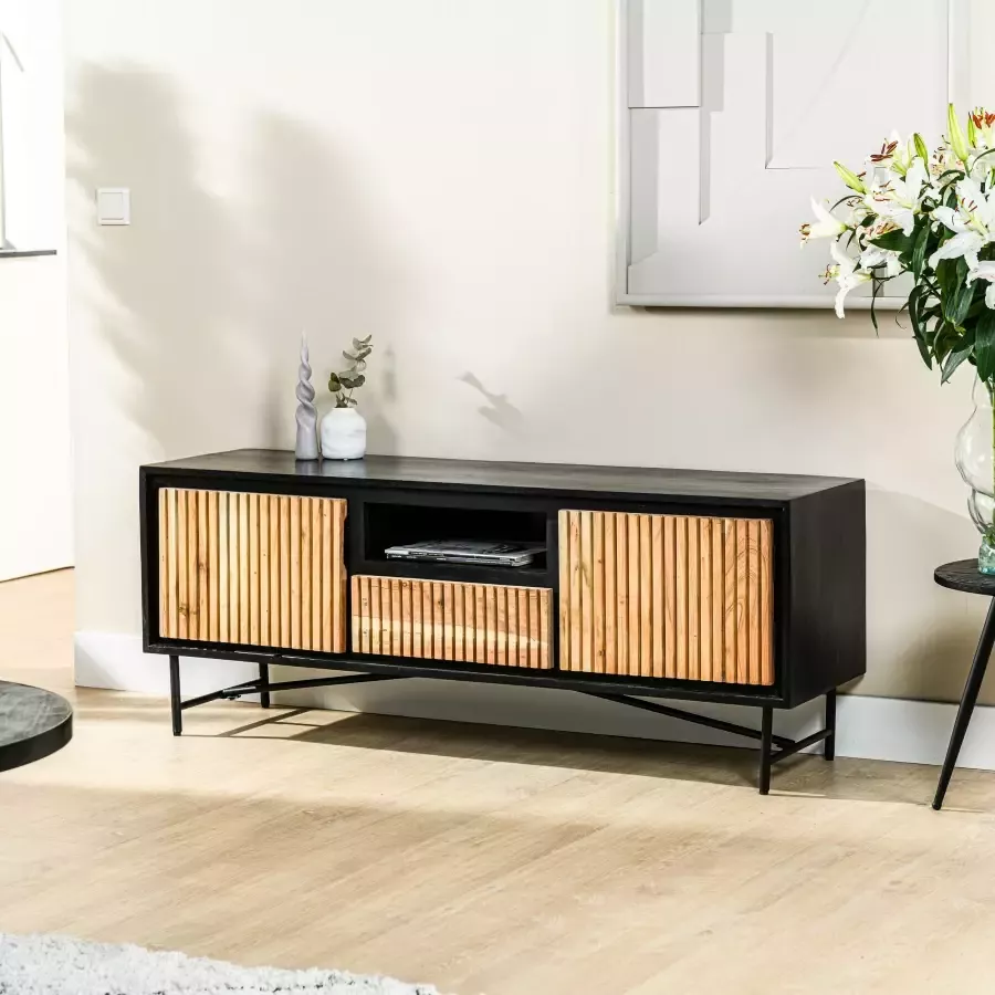 BASE TV-meubel Rudolf Acaciahout Bruin