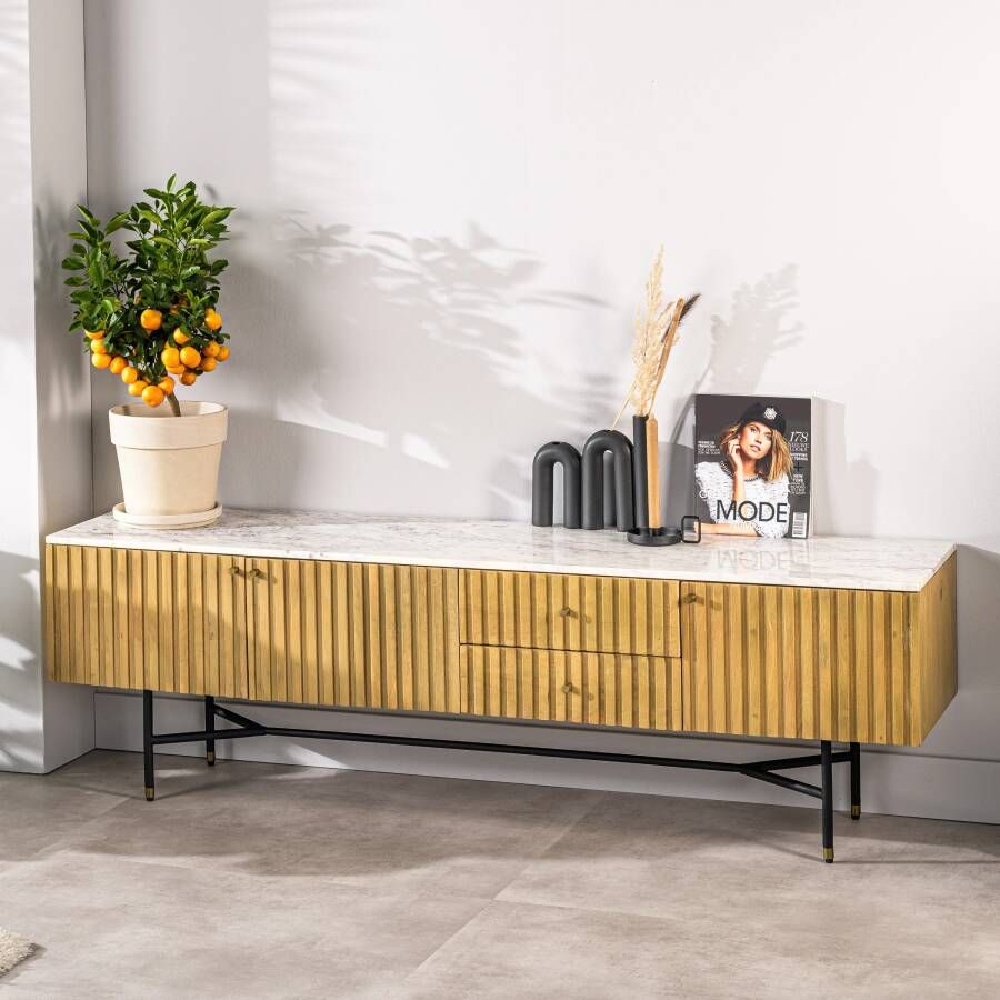 BASE TV-meubel Yono Acaciahout 175cm