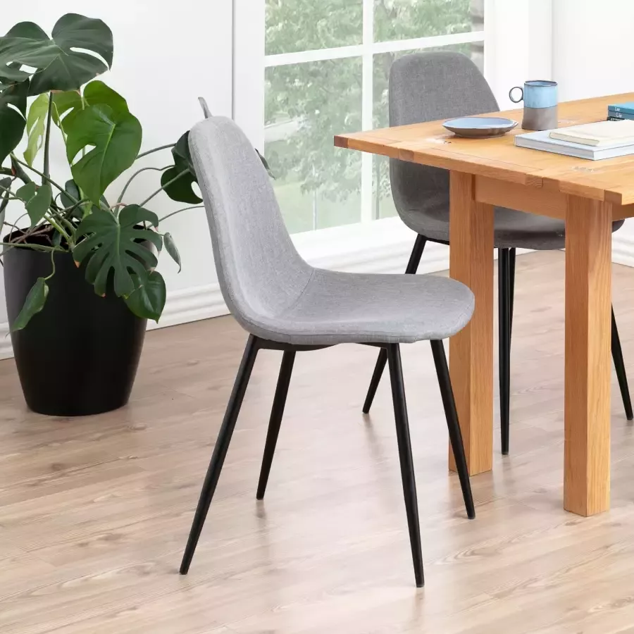 Bendt Eetkamerstoel 'Anna' kleur lichtgrijs