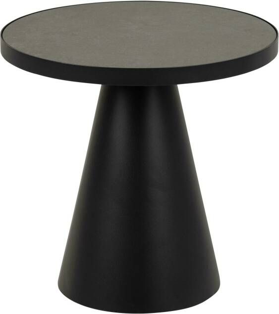 Bendt Salontafel Anemone Keramiek 46cm Zwart Rond