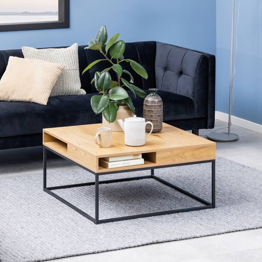 Sohome Salontafel Nightingale EIken 80 x 80cm Naturel Vierkant