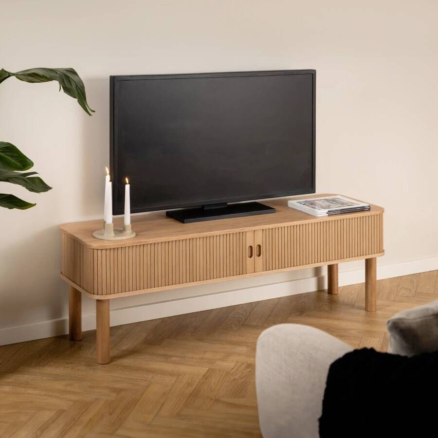 Giga Living Tv-meubel Naturel MDF 140x40x45cm Rustam
