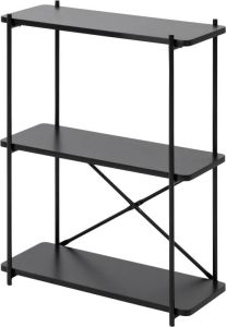 Giga Living Boekenkast Willem MDF Zwart 75cm