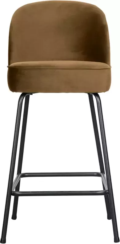 BePureHome Barstoel Vogue Velvet Honing Geel (zithoogte 64cm)