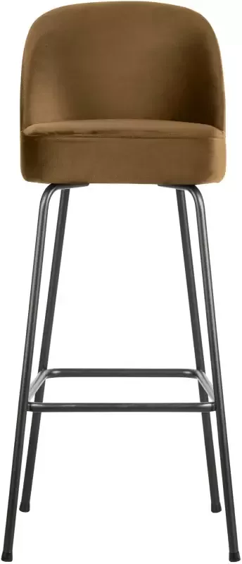 BePureHome Barstoel Vogue Velvet Honing Geel (zithoogte 79cm)