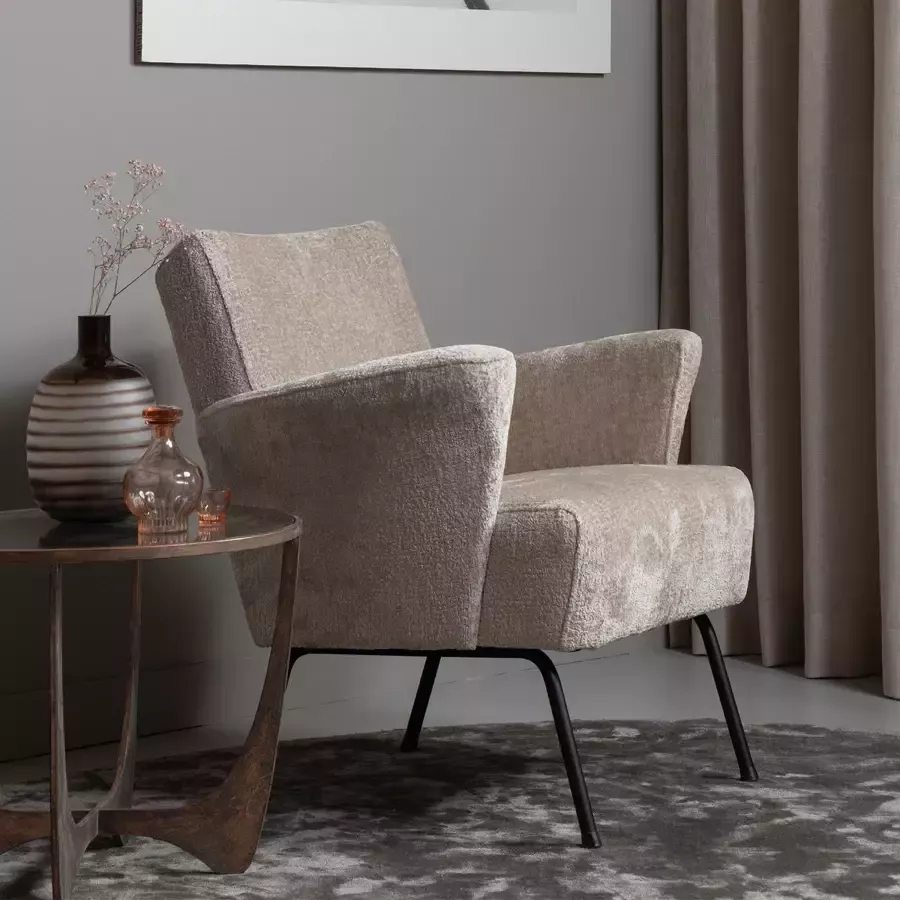 BePureHome Muse Fauteuil Geweven stof Naturel 77x73x70