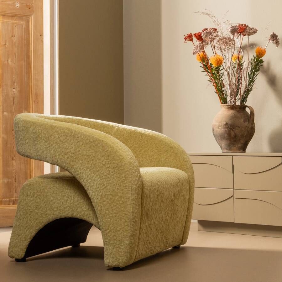 BePureHome Radiate Fauteuil Textured Lime 73x73x74