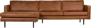 BePureHome Rodeo Chaise Longue Links Recycle Leer Cognac 85x300x86